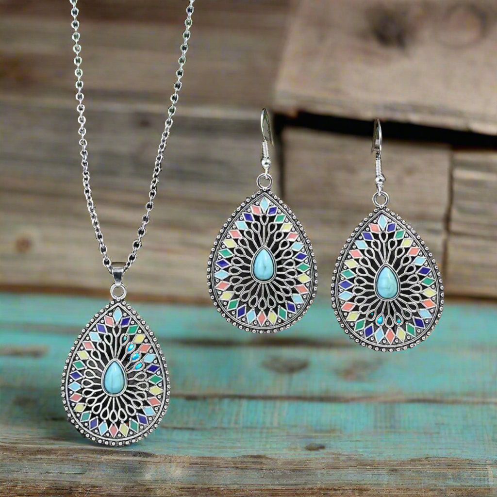Boho Blues Turquoise Set