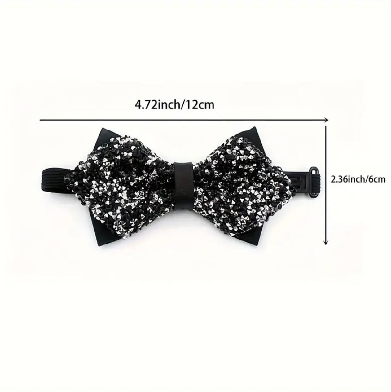 Multicolor Rhinestone Wing Bowtie