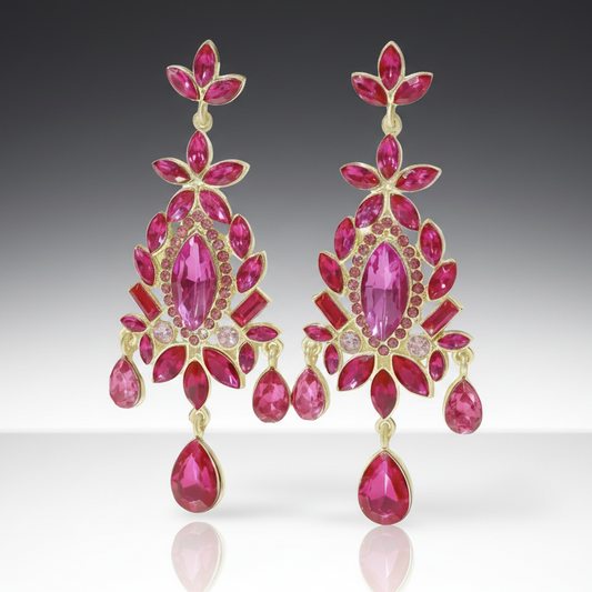 Geometric Chandelier Earrings