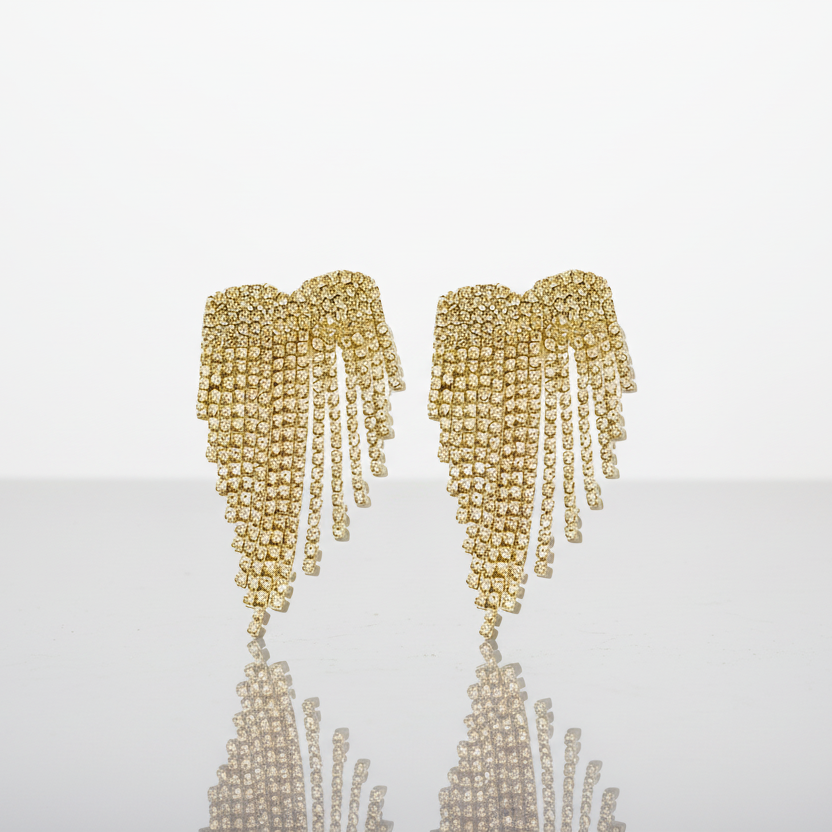 Heart Tassel Earrings