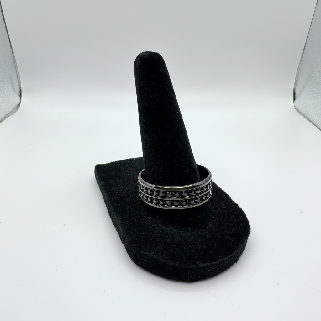 Double Row Rhinestone Band