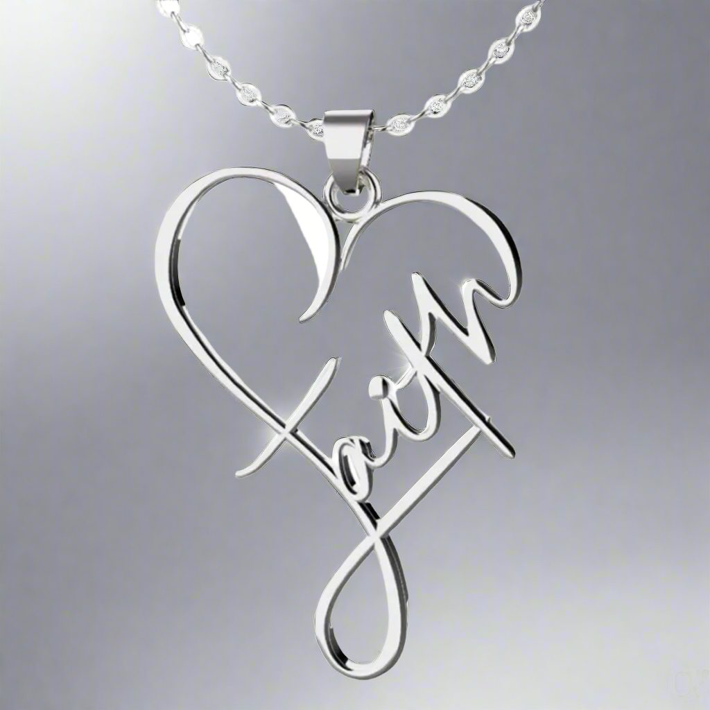 Faith Heart Necklace