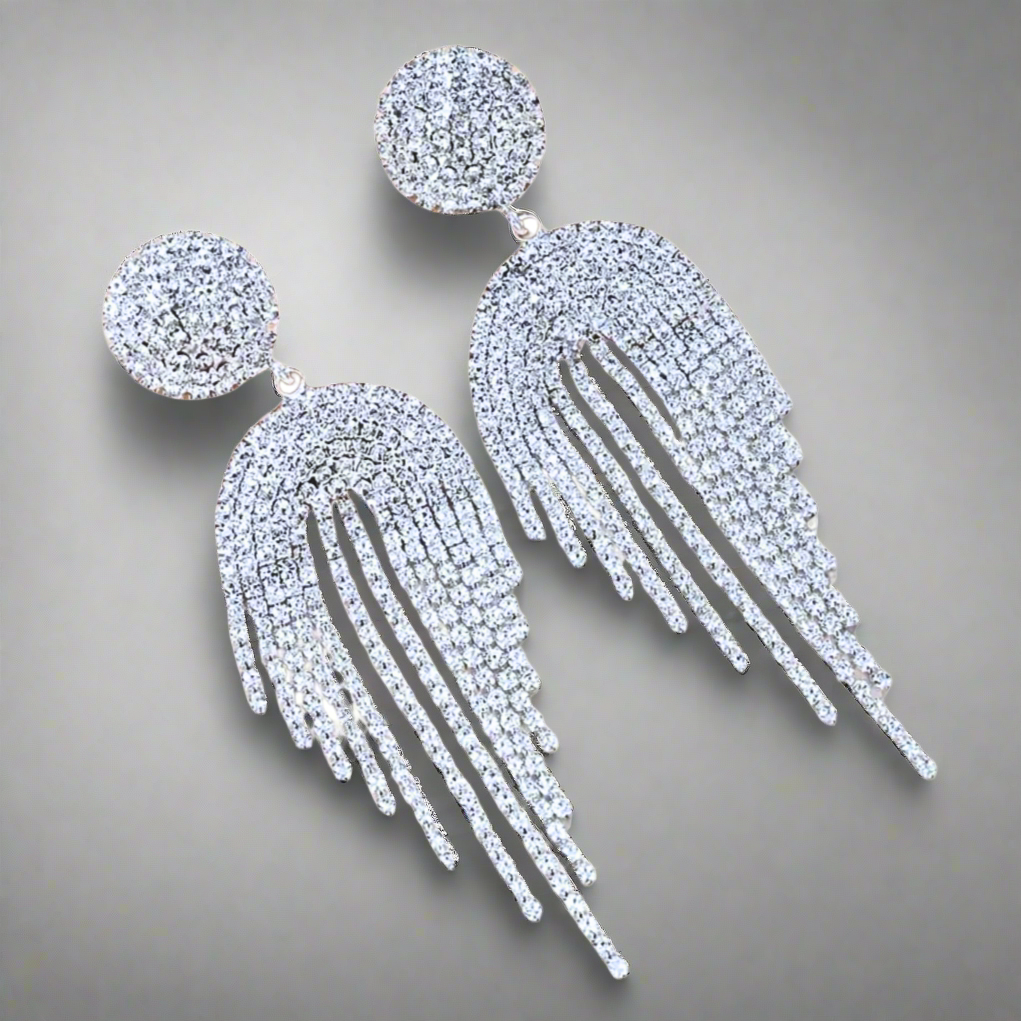 Geometric Tassel Earrings