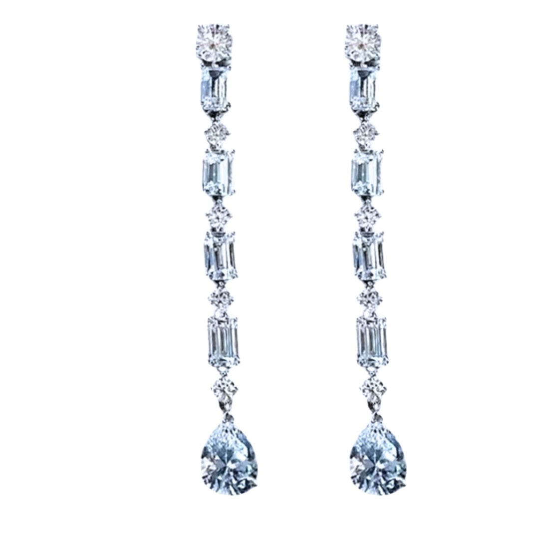 Geometric Water Drop Earrings