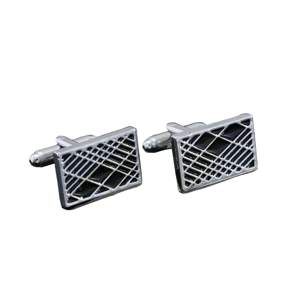 Geometric Pattern Cufflinks