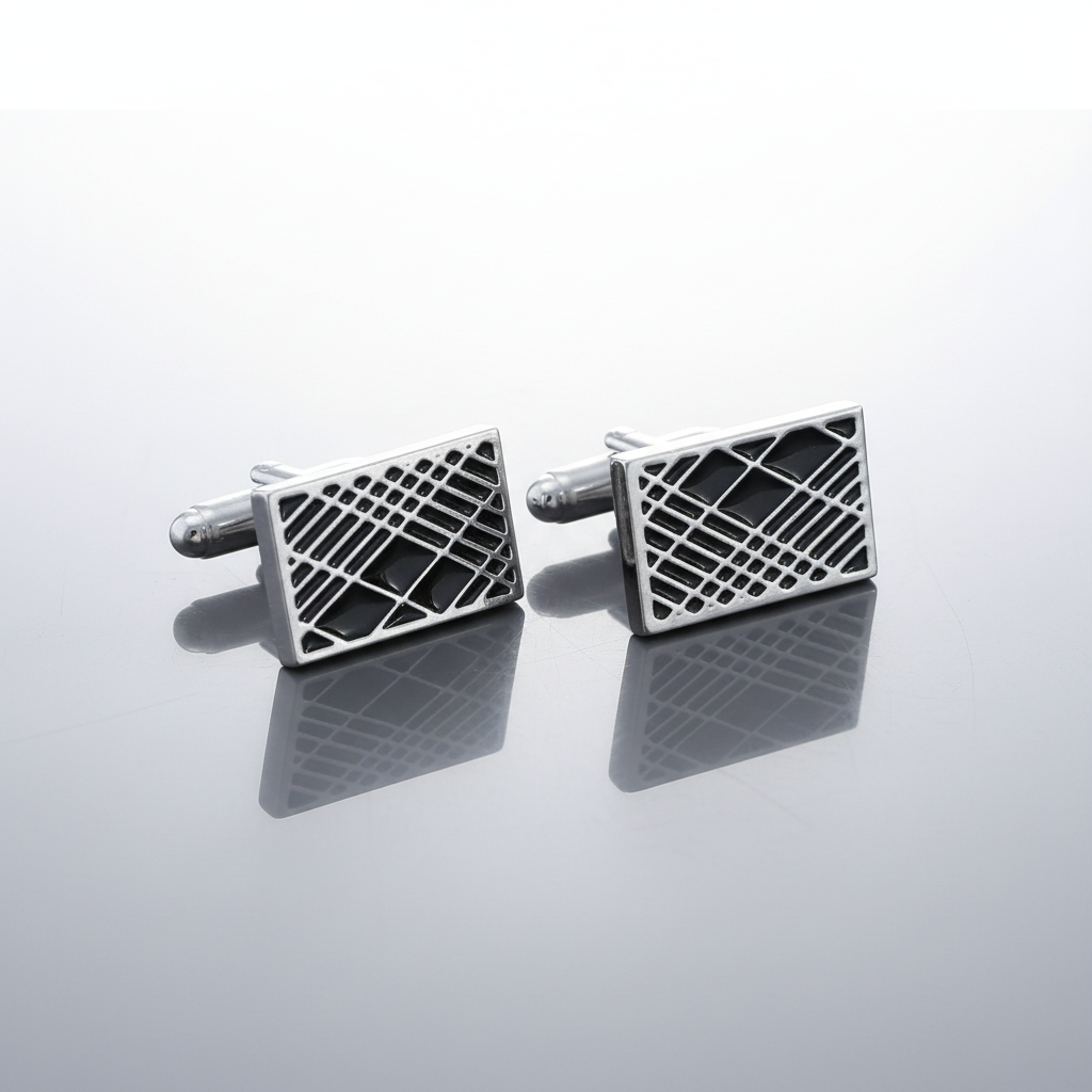 Geometric Pattern Cufflinks