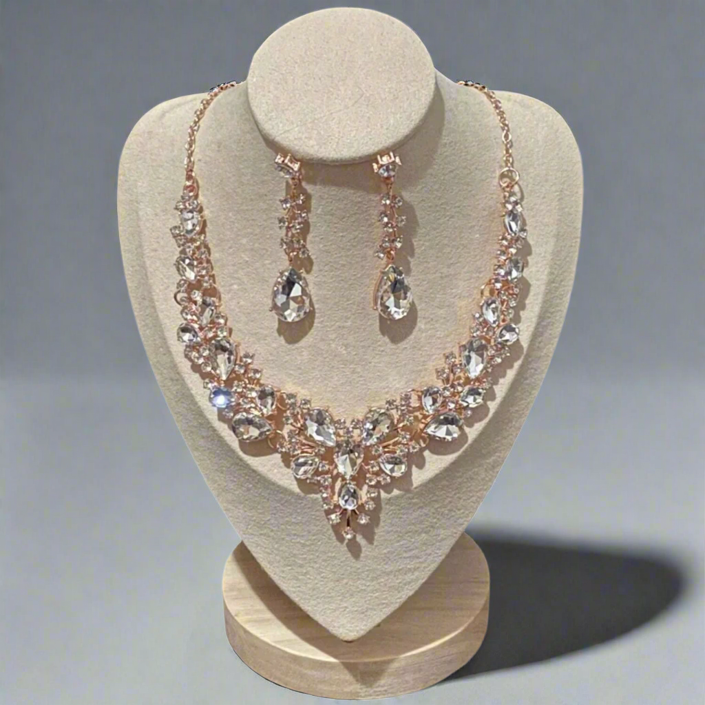 Glass Droplets Jewelry Set