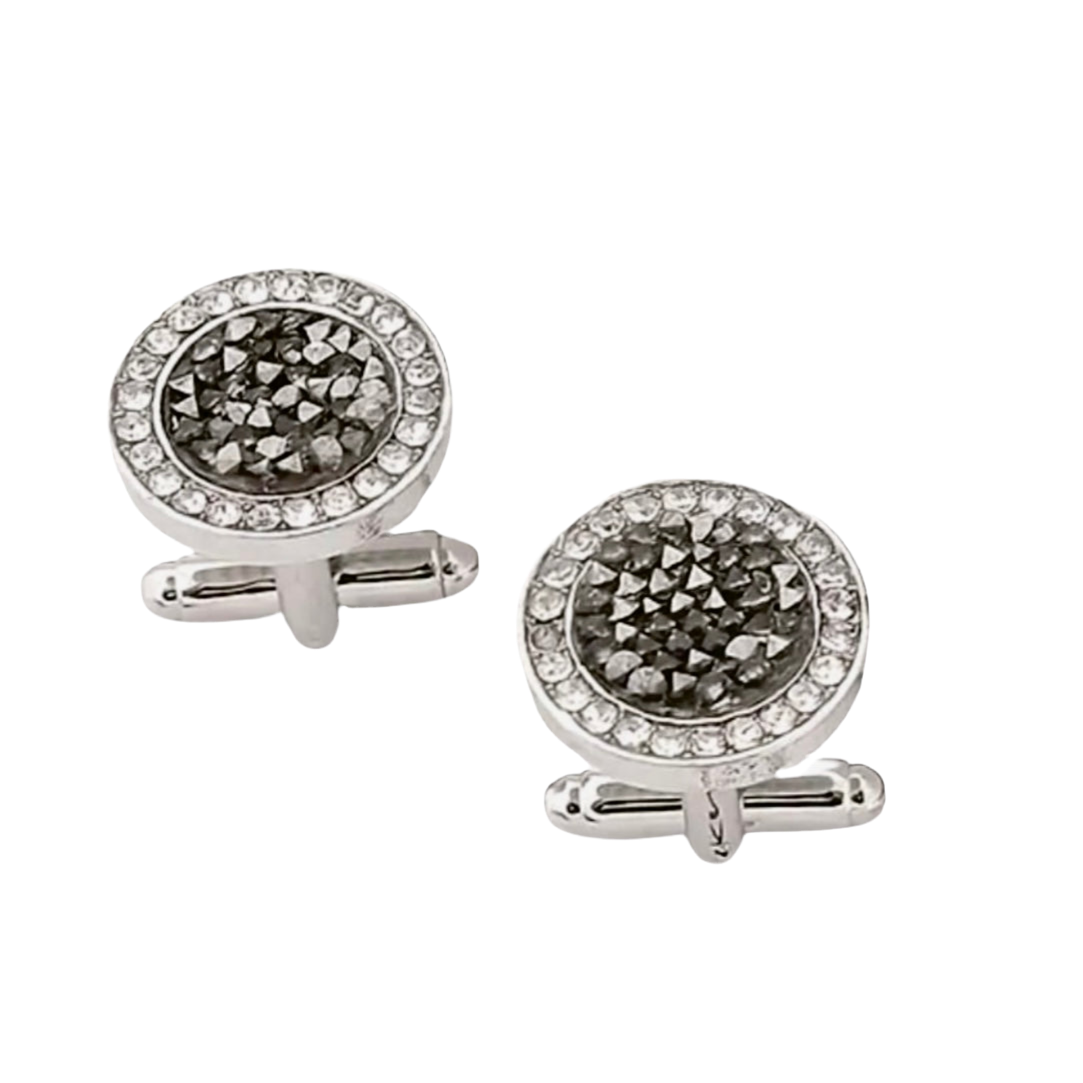 Glittery Black Cufflinks