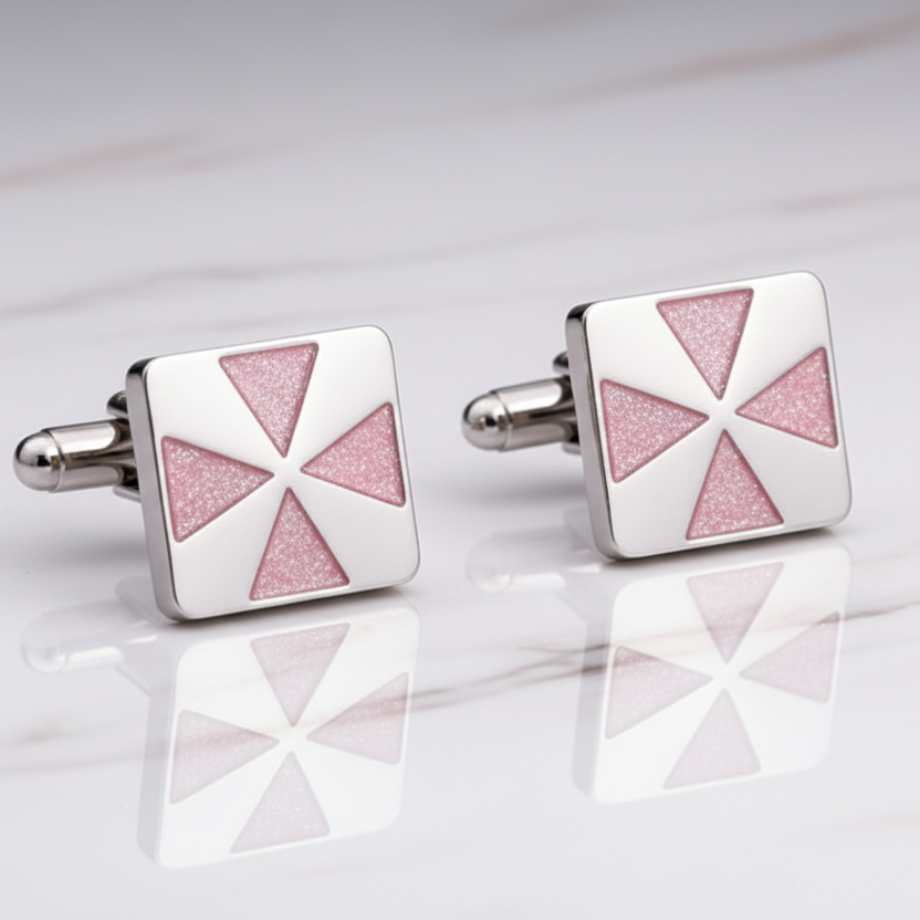 Pinwheel Green Cufflinks