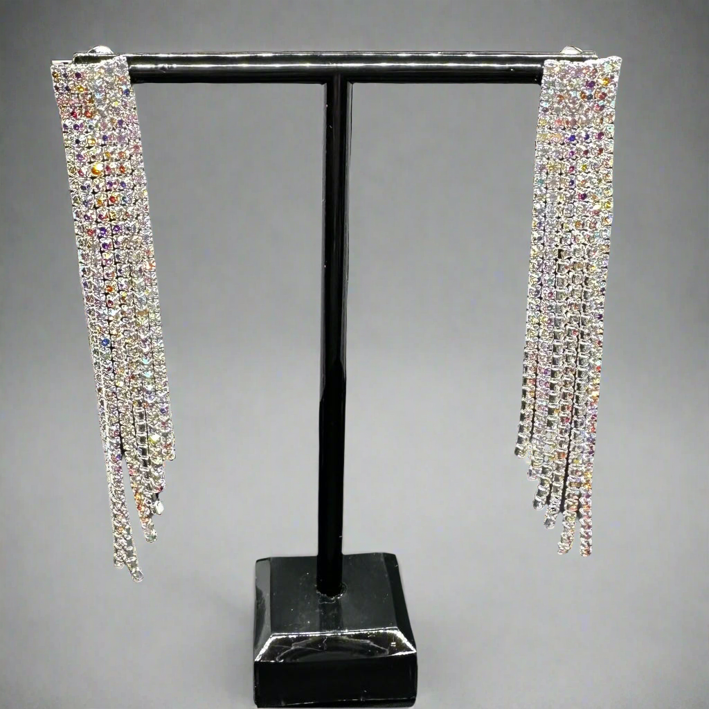 Iridescent Tassel Earrings