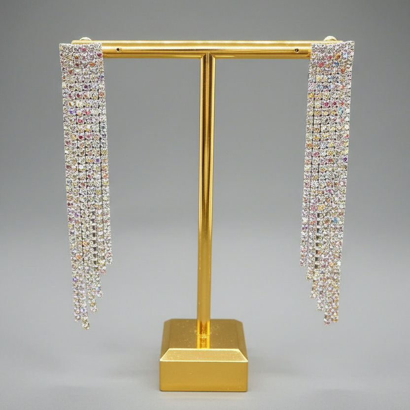 Iridescent Tassel Earrings