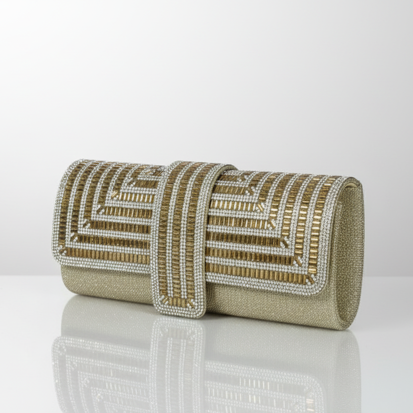 Art Deco Rhinestone Clutch