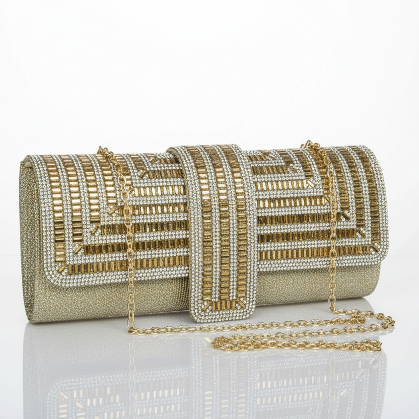 Art Deco Rhinestone Clutch