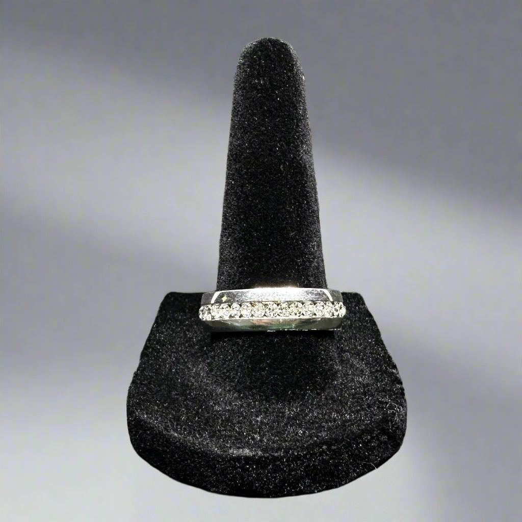 Rhinestone Titanium Band