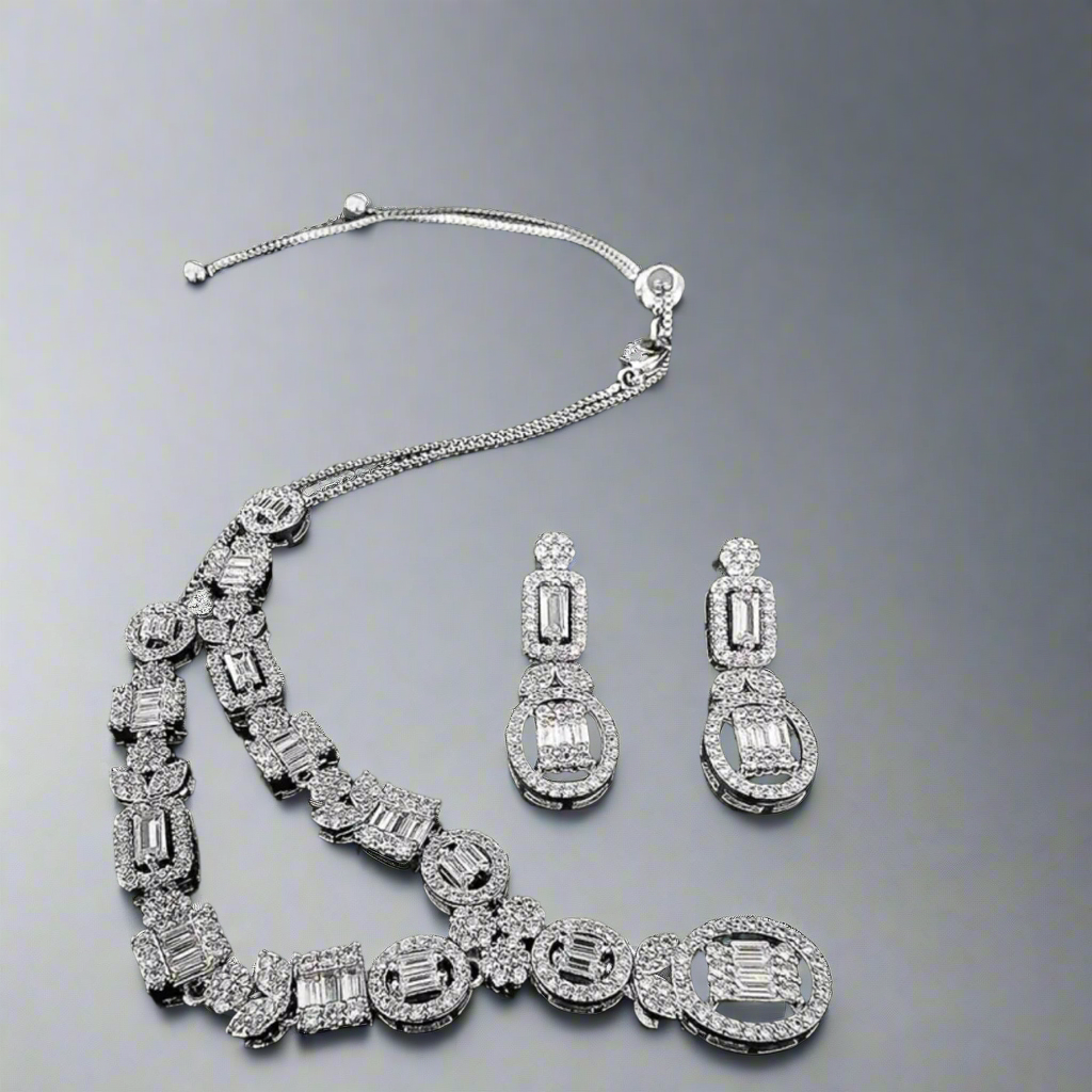 Zirconia Silver Jewelry Set