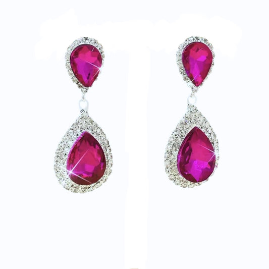 Vibrant Water Drop Earrings