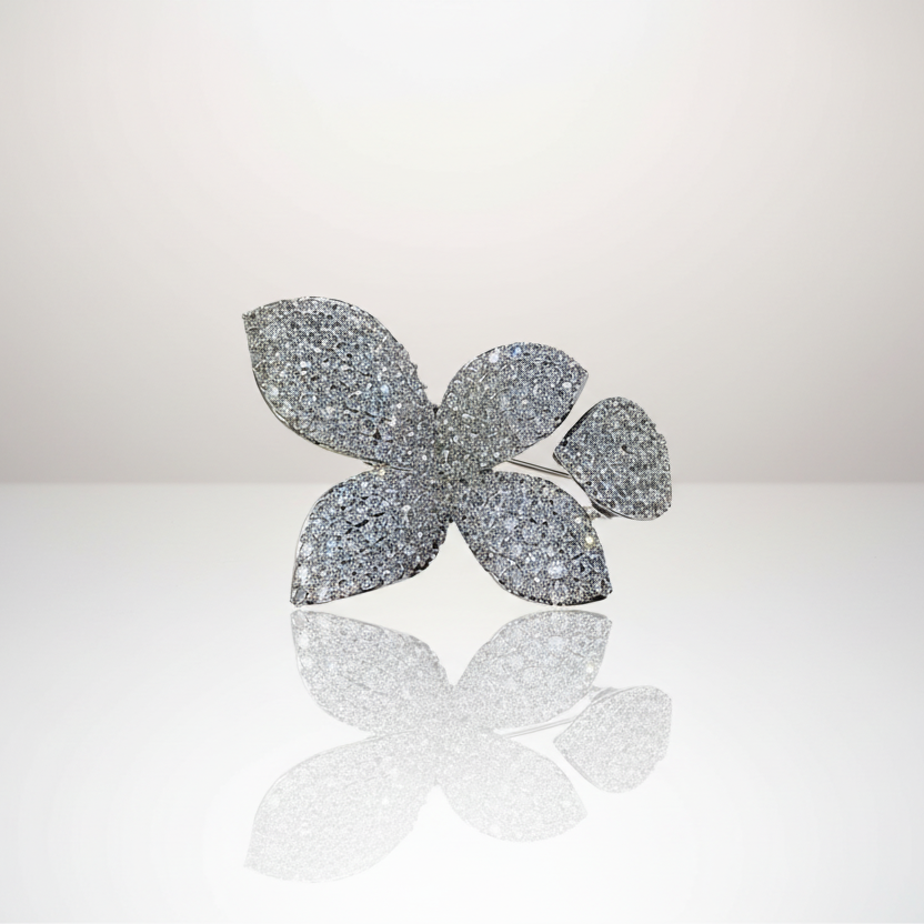 Flowering Zirconia Statement All-Fit Ring