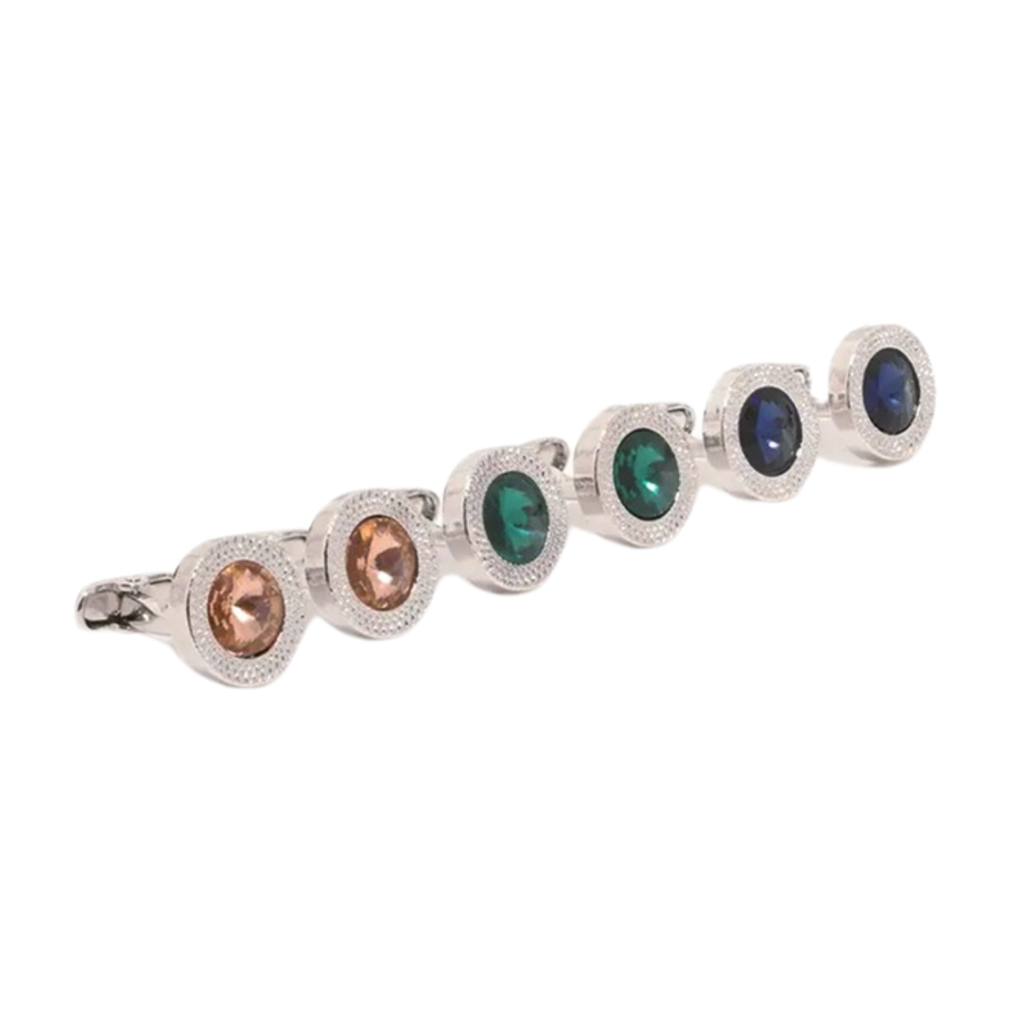 Champagne Rhinestone Cufflinks