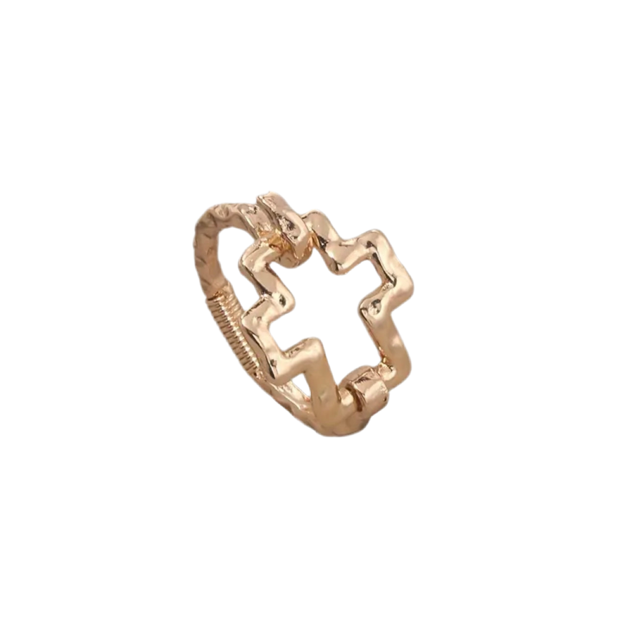 Cross Gold Ring