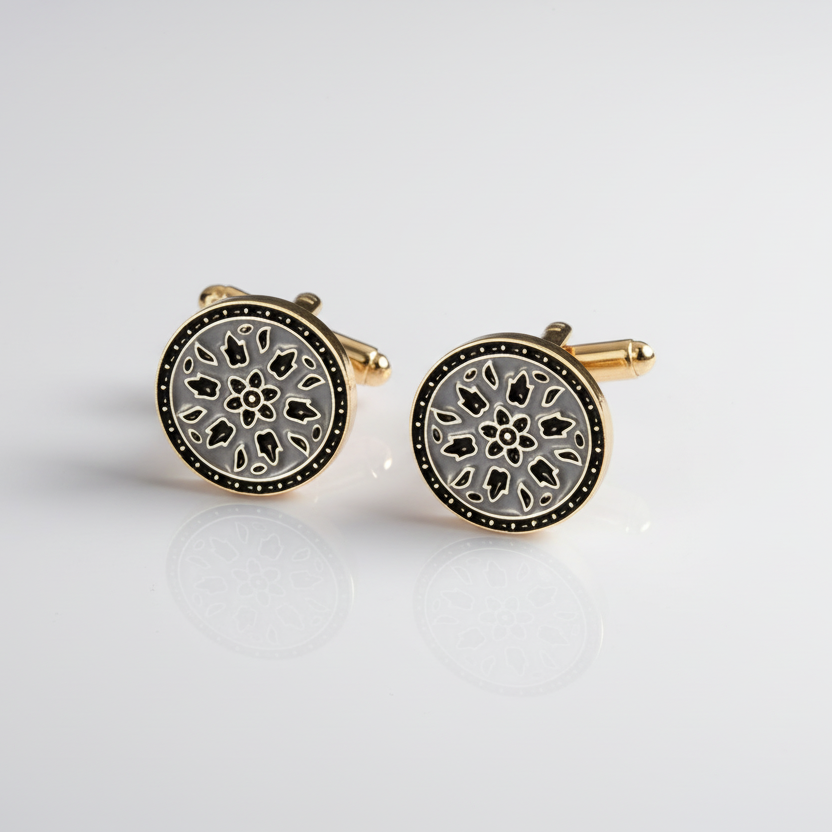 Grey French Cufflinks