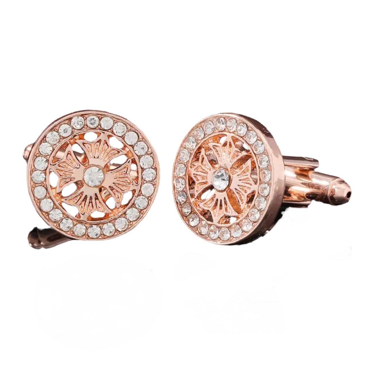 Rose Gold French Cufflinks