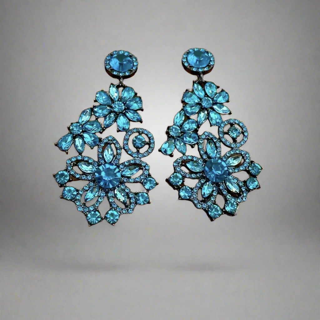 Vintage Vibe Blue Earrings