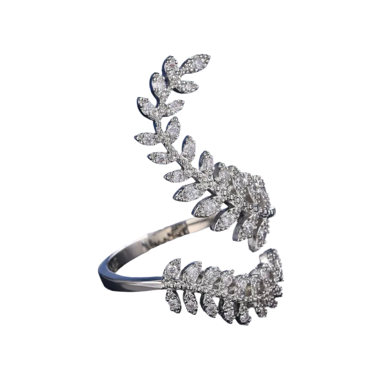 Leaf All-Fit Ring in Silver
