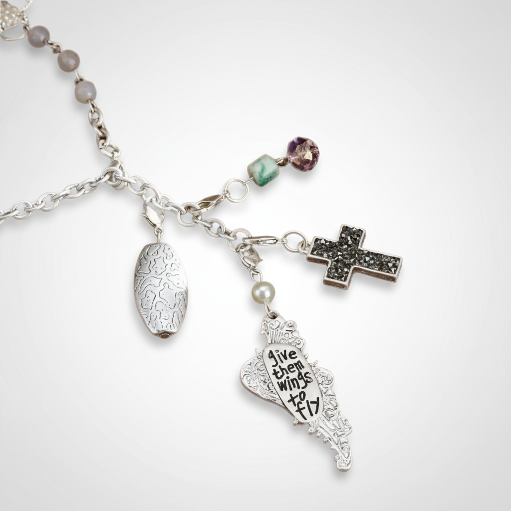 Give Them Wings Charm Necklace