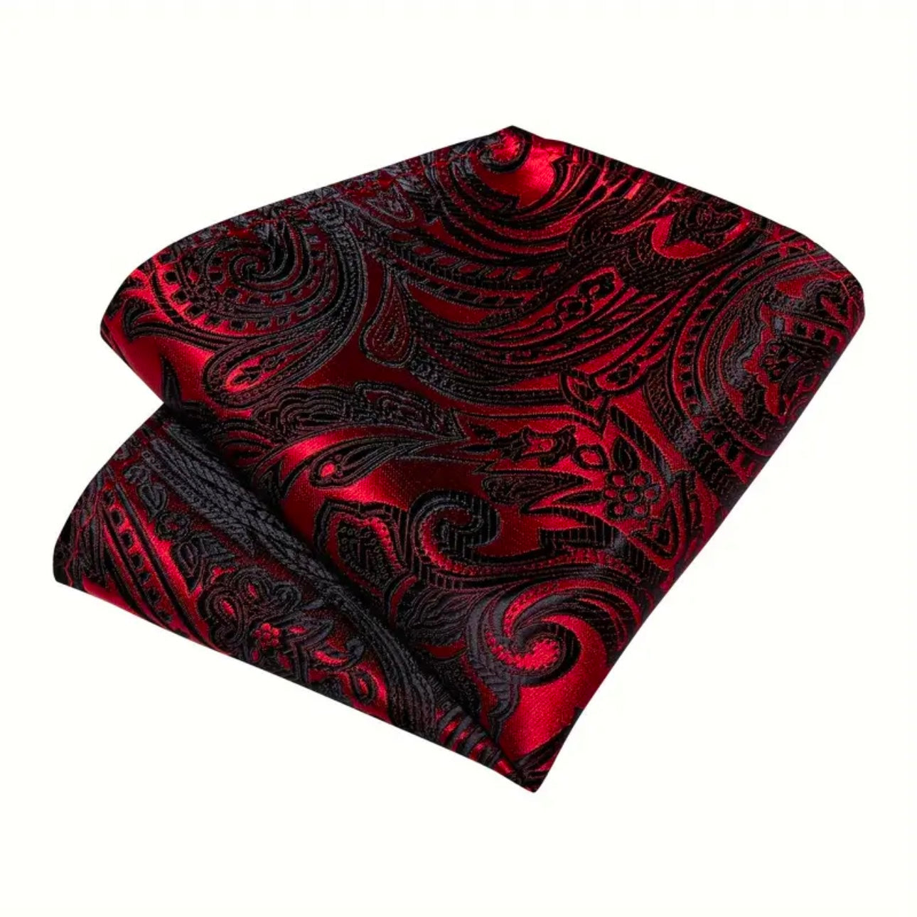 Red Black Suspenders Bowtie Set