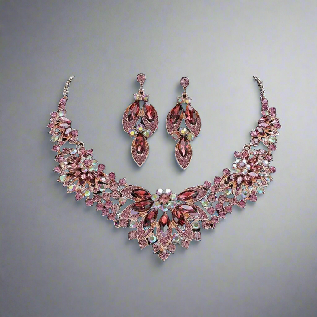 Intricate Floral Jewelry Set