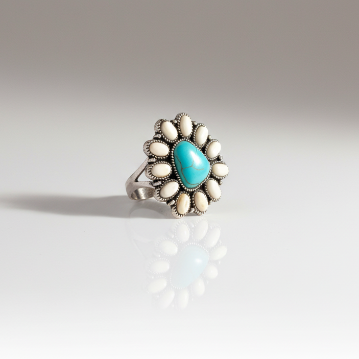 Triangular Turquoise Ring