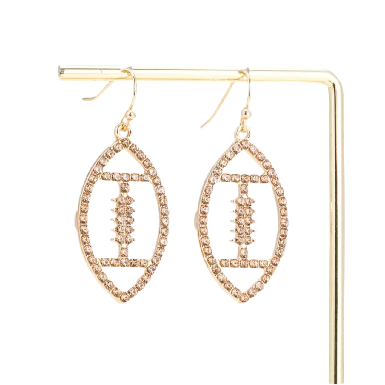 Football Rhinestone Earrings