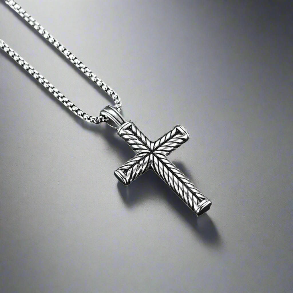 Braided Cross Necklace