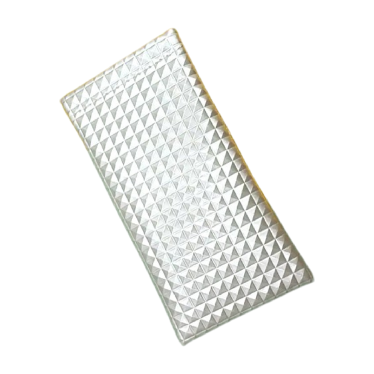 Textured Eyeglasses Case Silver