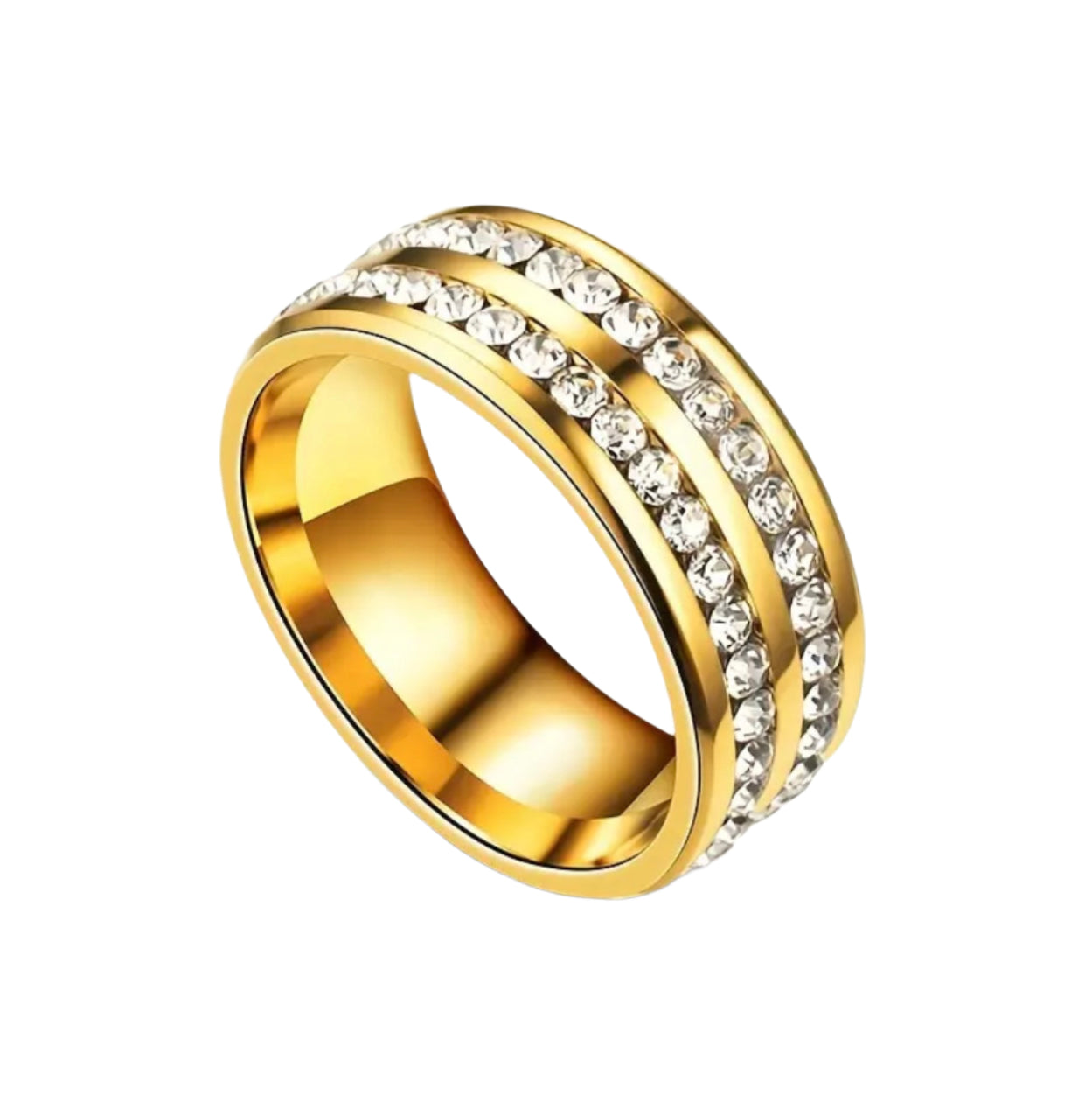 Double Row Rhinestone Band