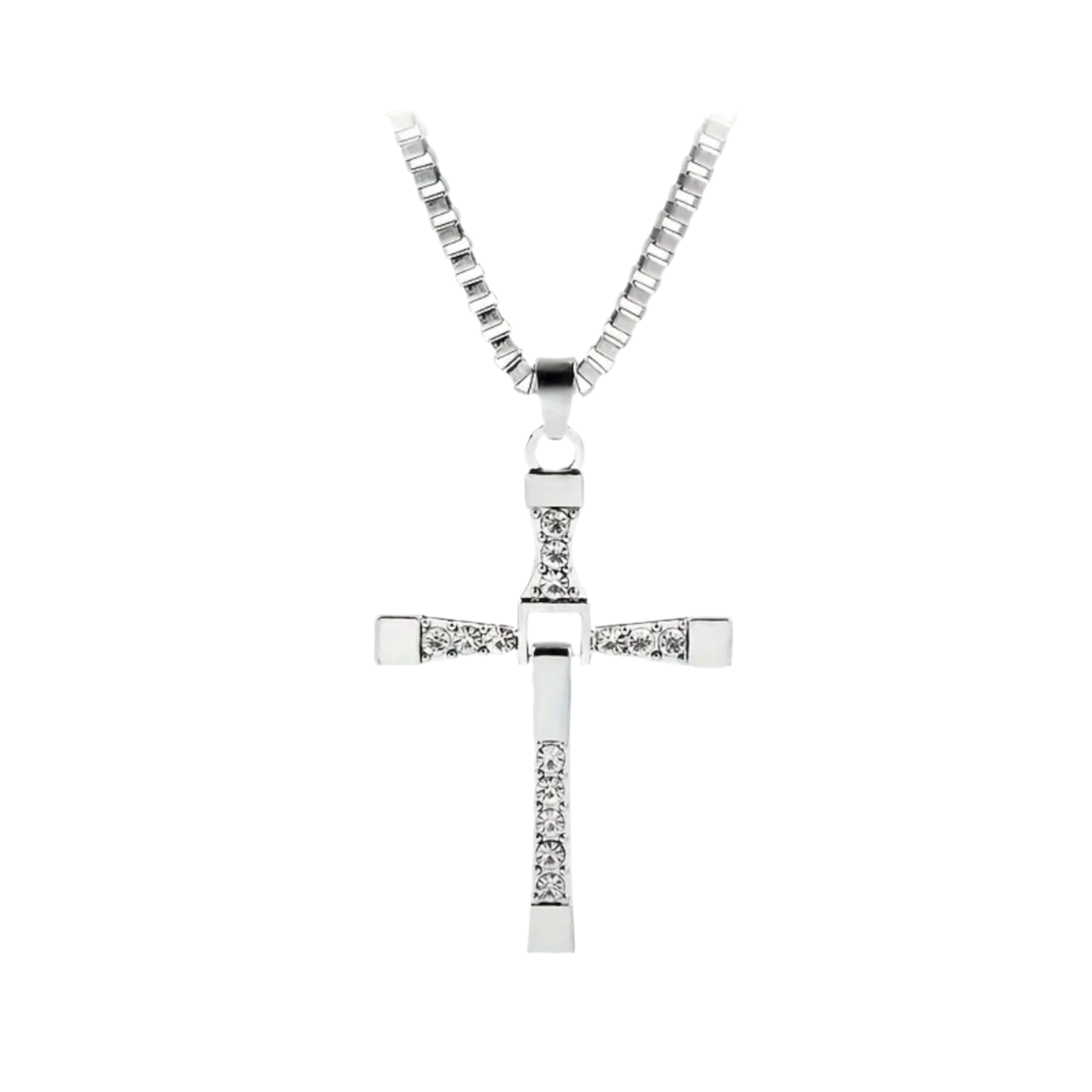 Rhinestone Cross Necklace