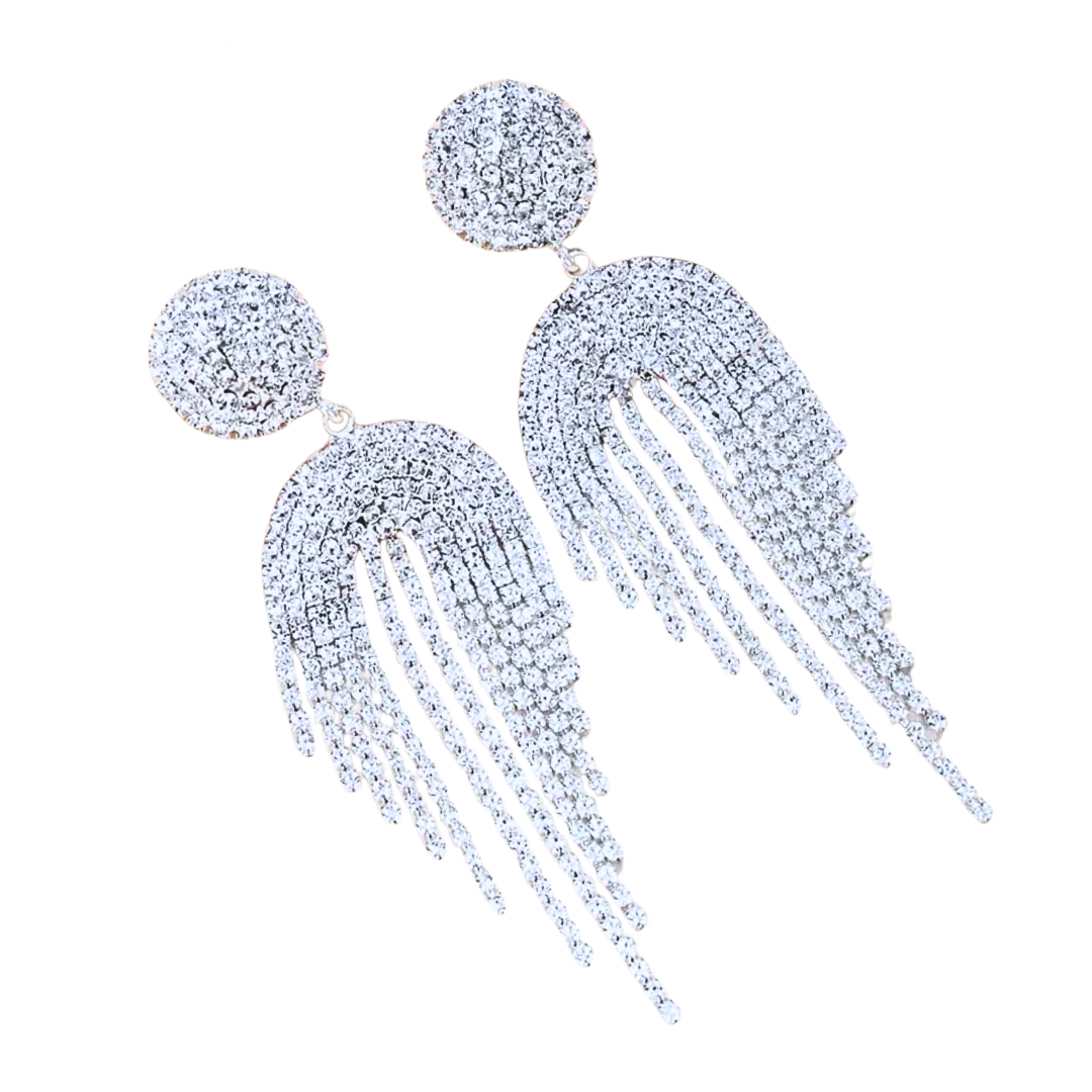 Geometric Tassel Earrings