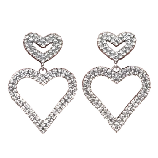 Heart Sparkling Earrings