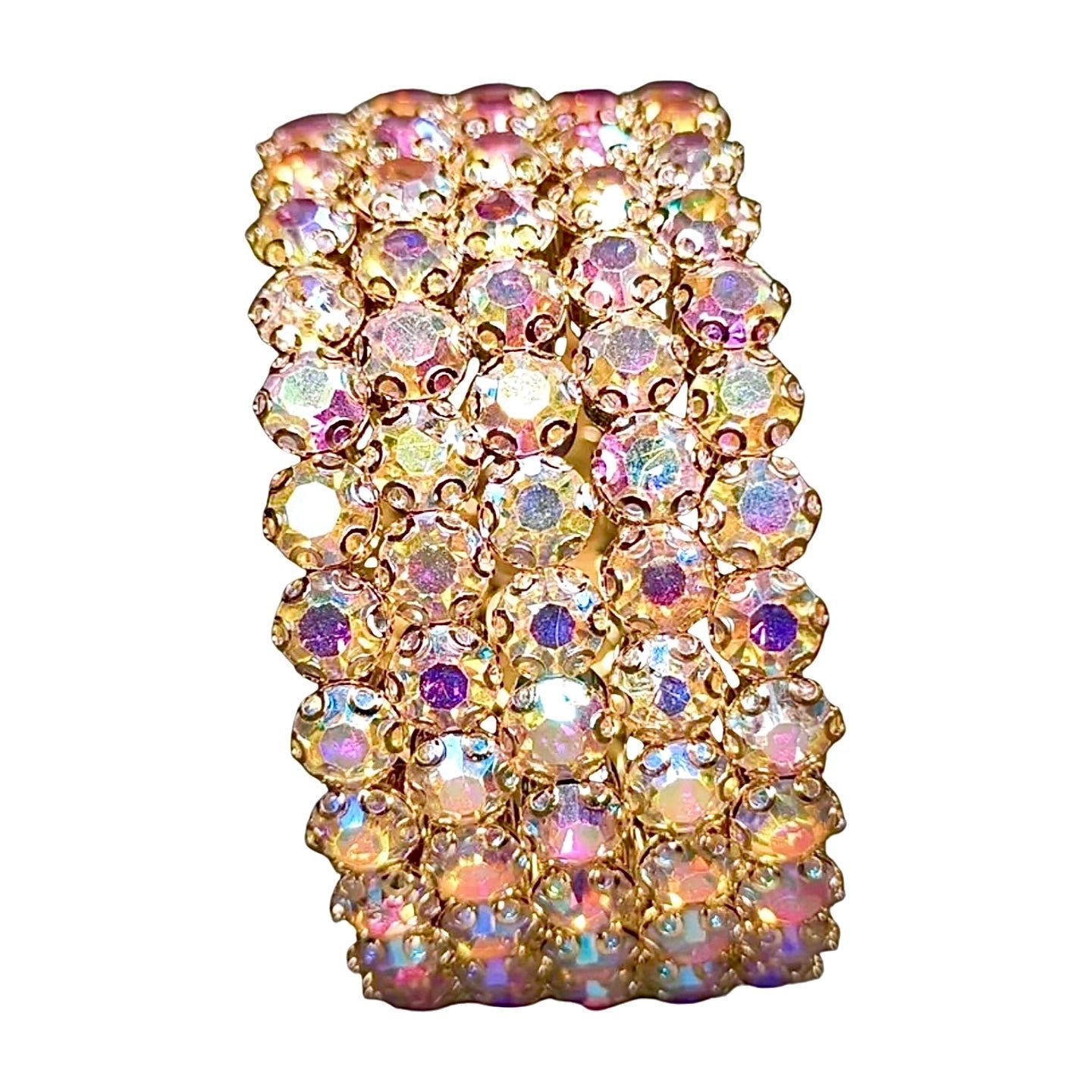 Flexible 5 Row Bracelets-Gold Setting