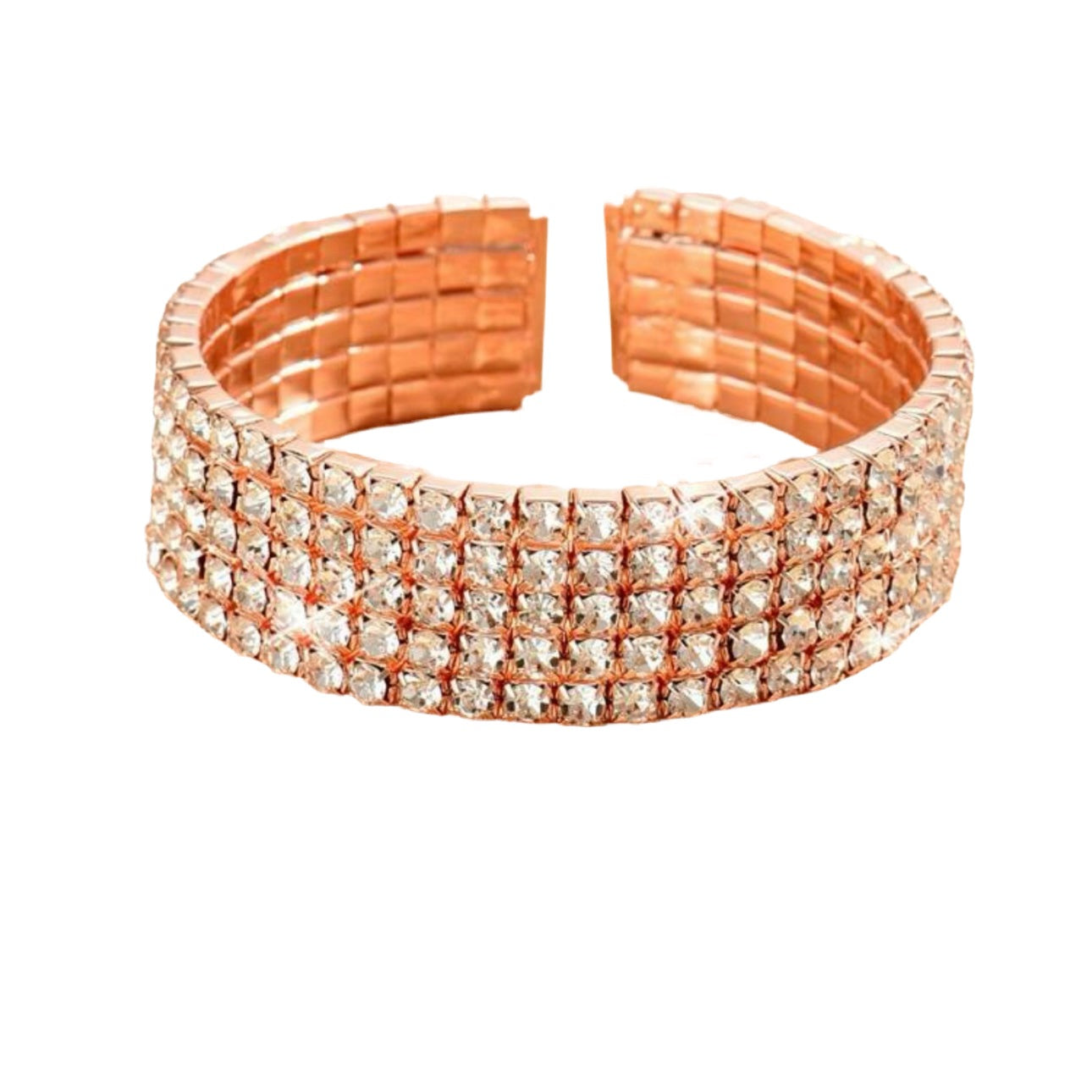 Rose Gold Flexible Cuff Bracelet