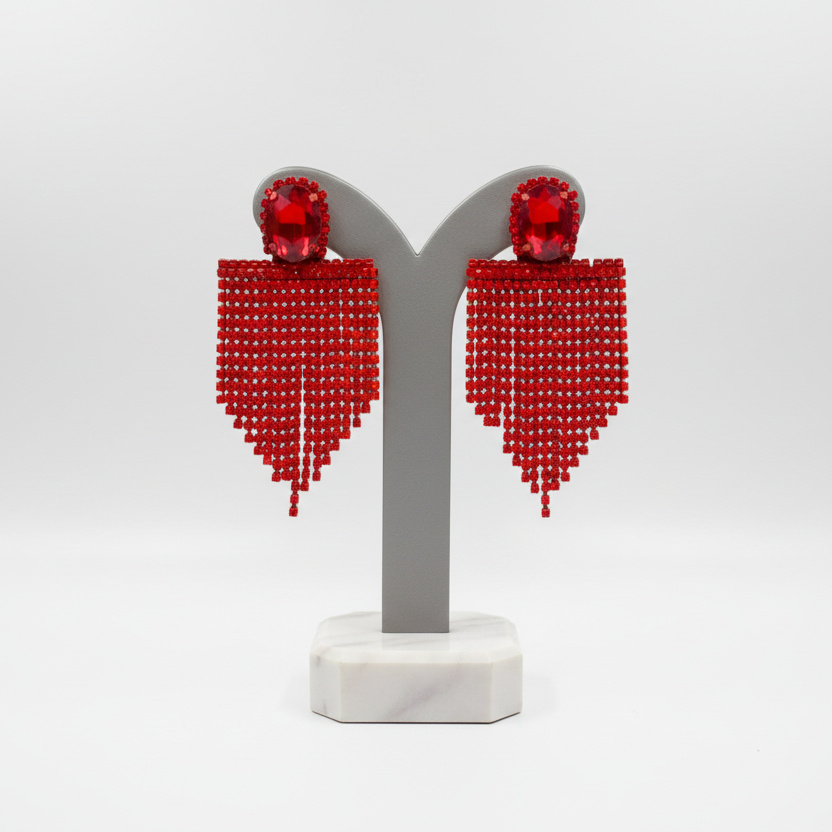 Flag Tassel Earrings