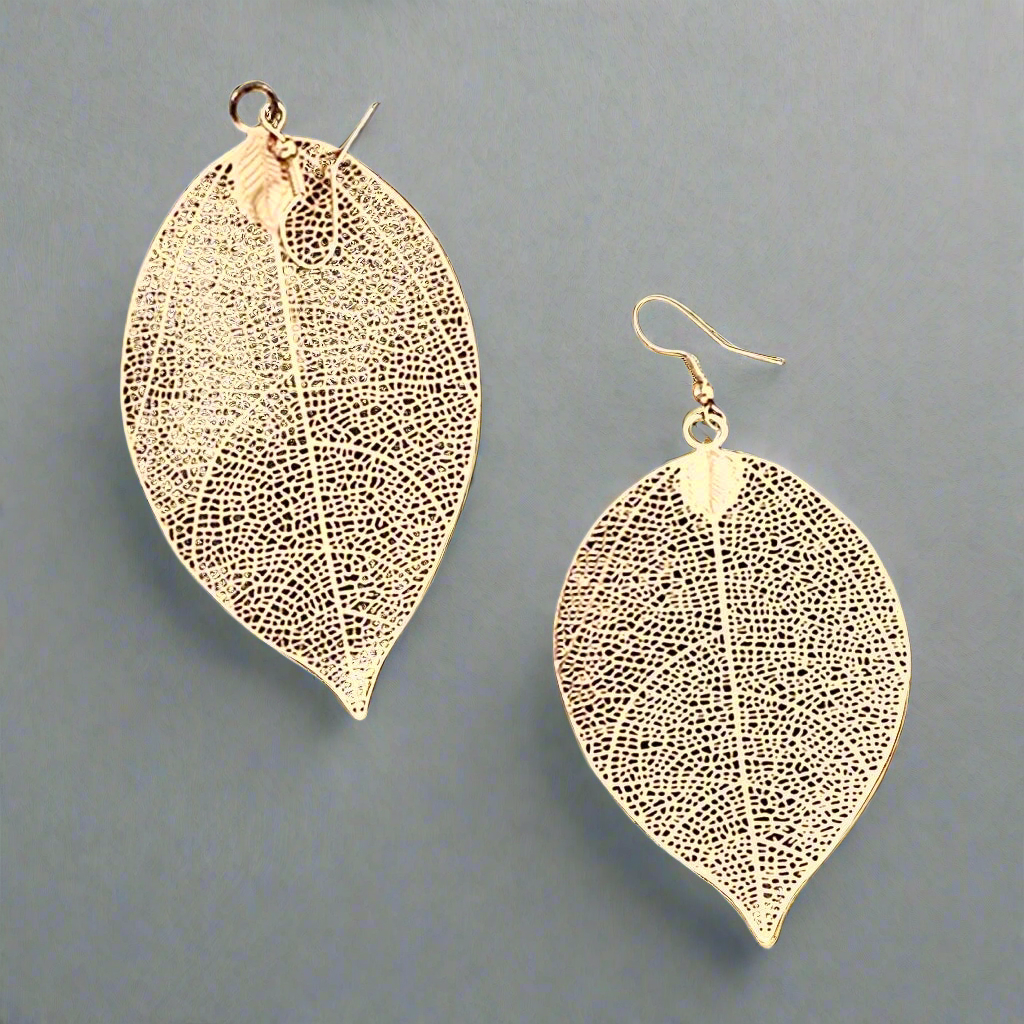 Leaf Gold Earrings