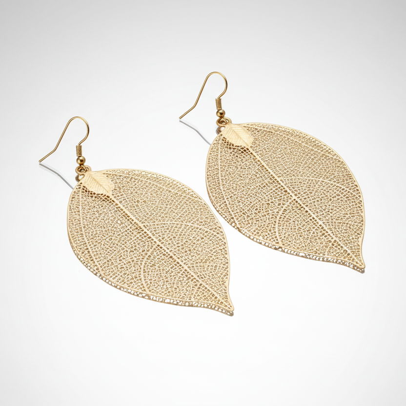 Leaf Gold Earrings