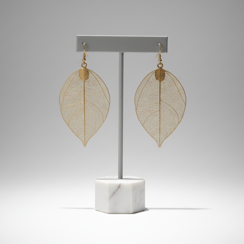 Leaf Gold Earrings