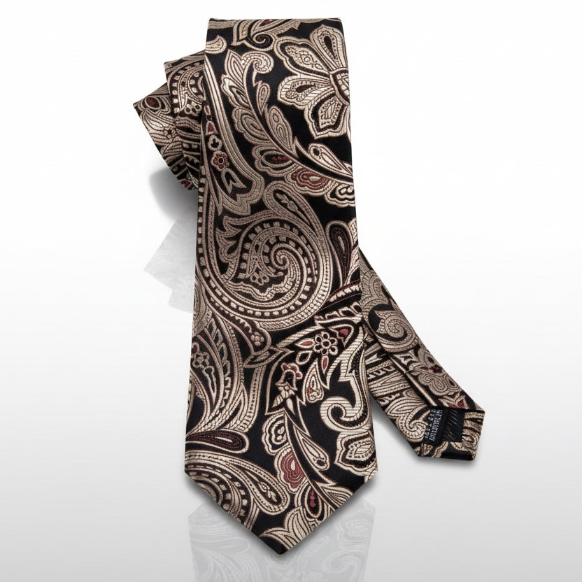 Gold & Black Barry Wang Necktie Sets