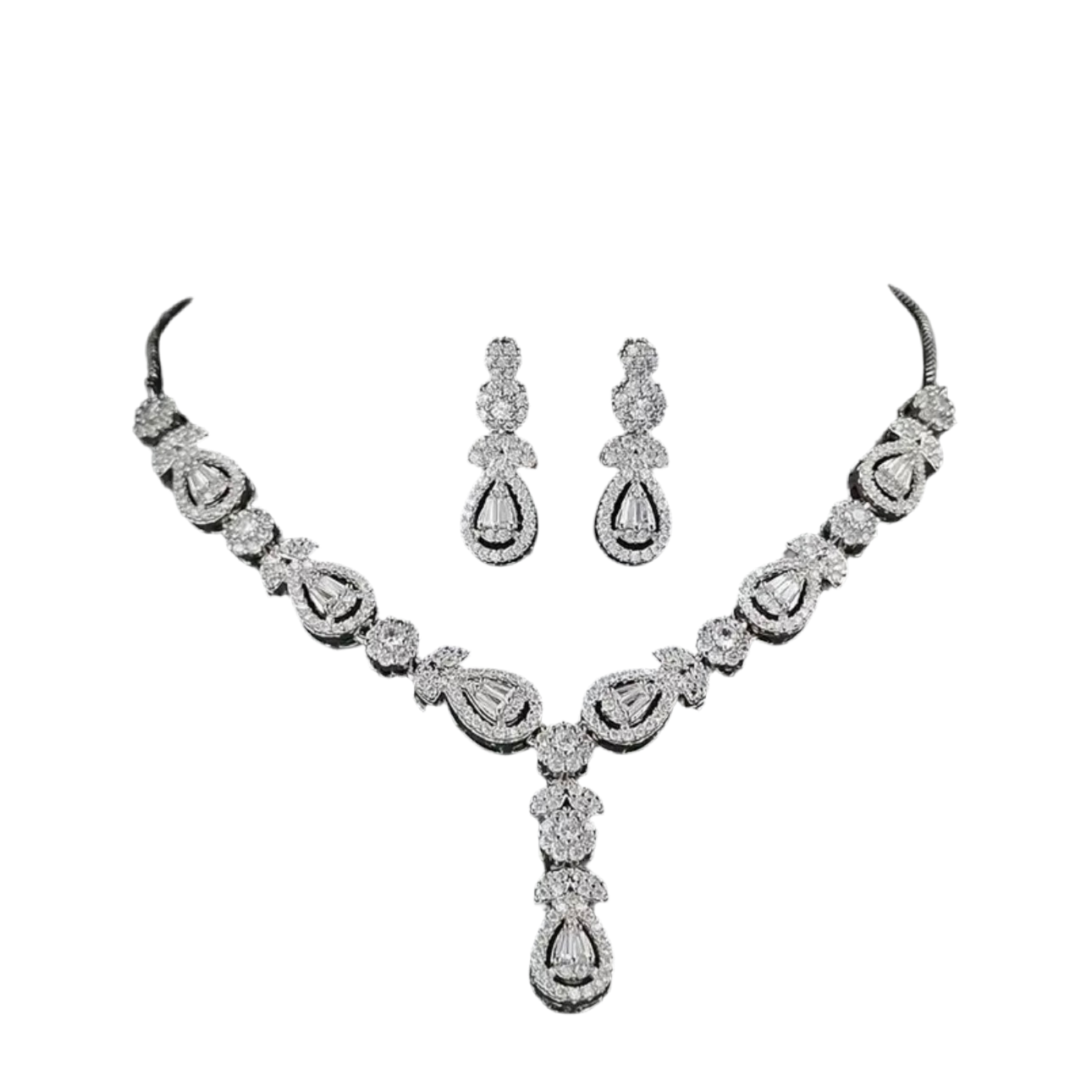 Zirconia Silver Jewelry Set