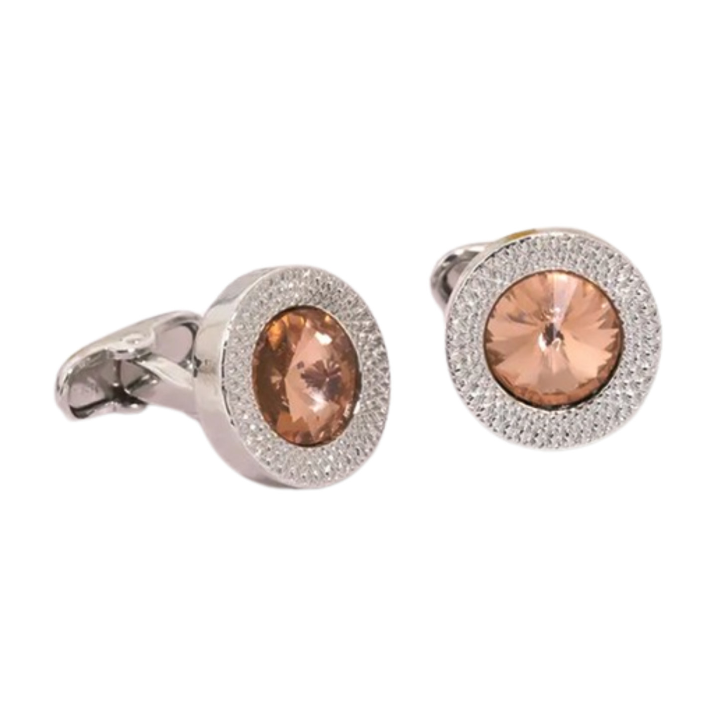 Champagne Rhinestone Cufflinks