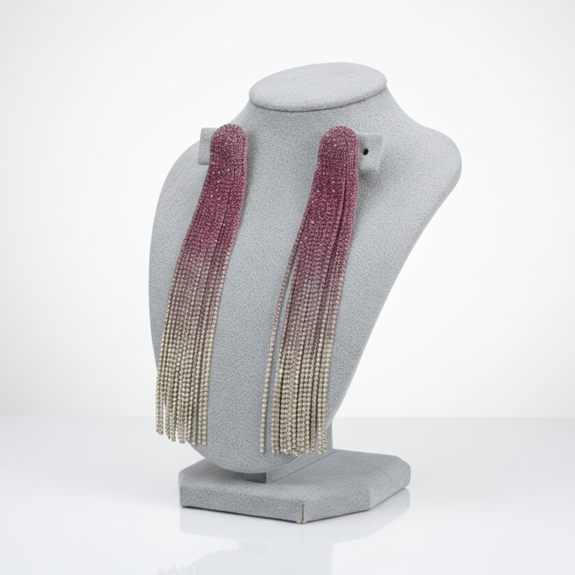 Gradient Tassel Earrings