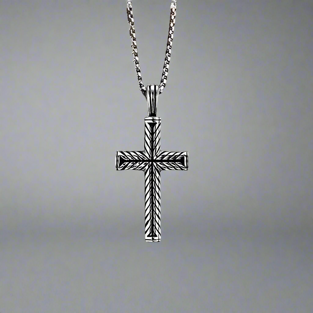 Braided Cross Necklace