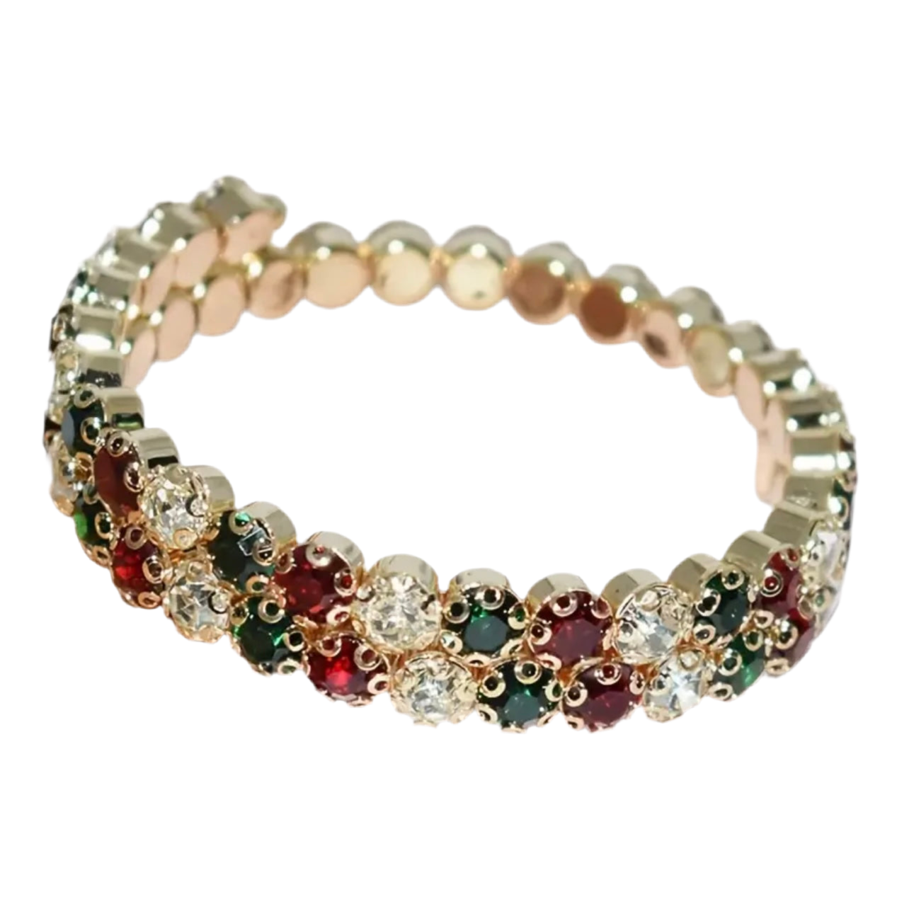 Christmas-2  Flexible 5 Row Bracelet